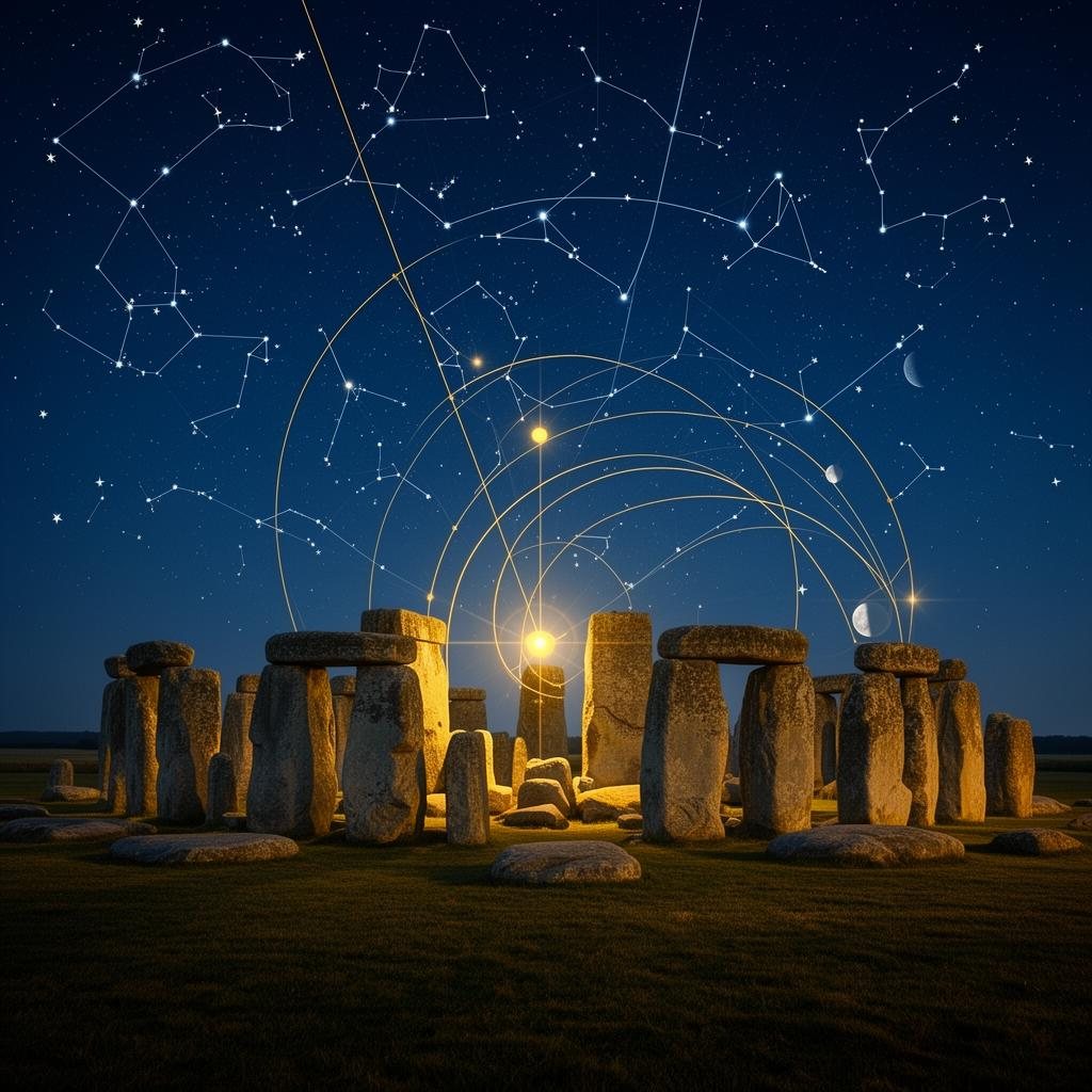Sky and lighting study over Stonehenge