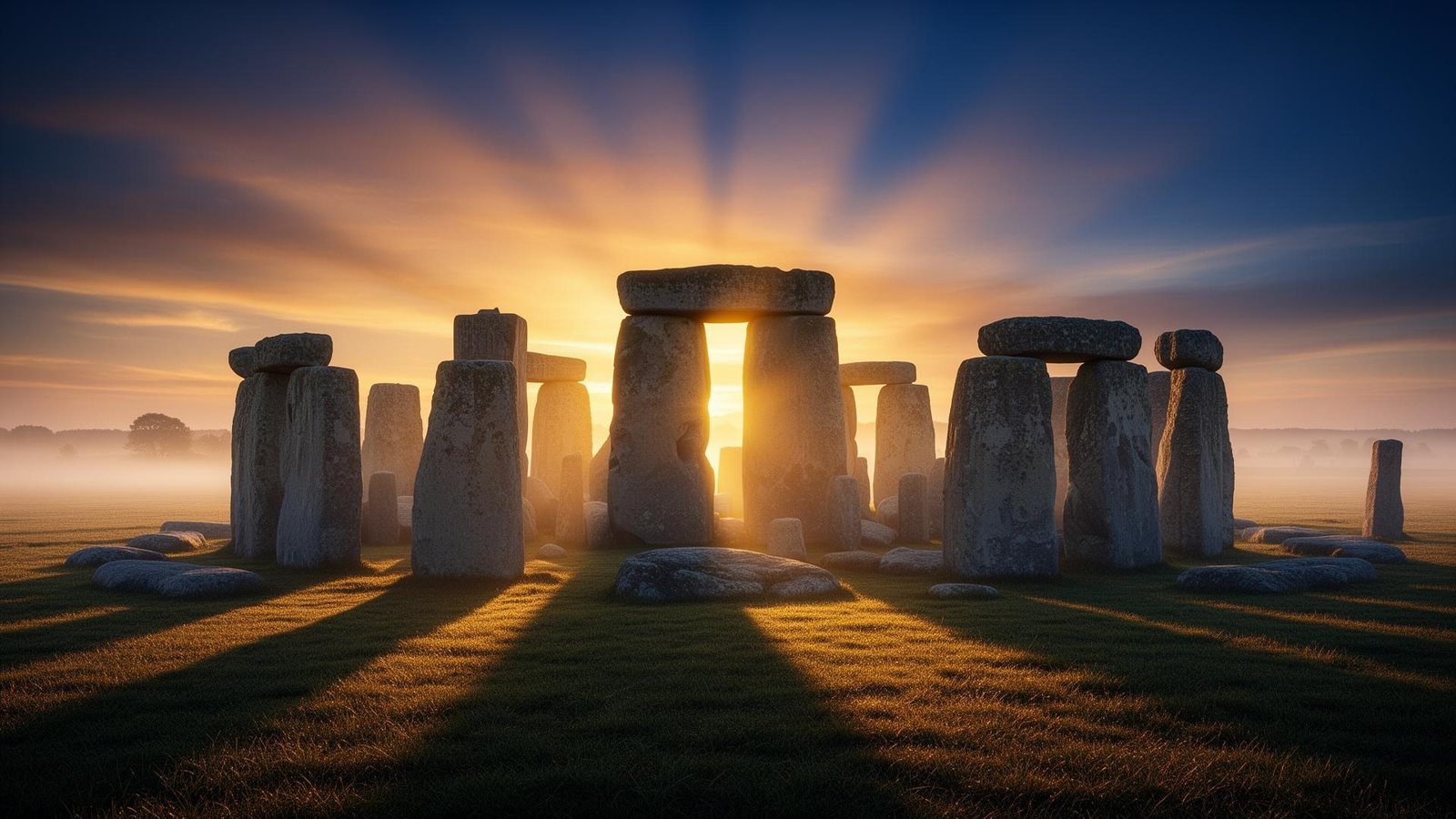 Reconstructed Stonehenge stone circle in a VR scene