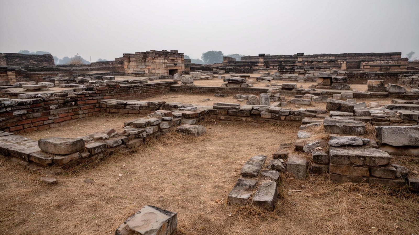Present-day view of the Takshila ruins